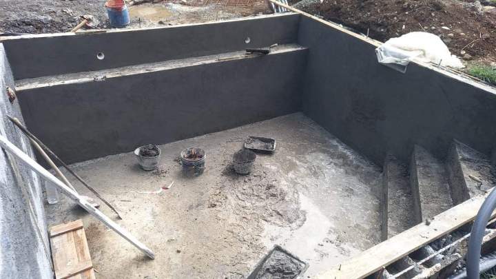 Piscine en construction Martinique